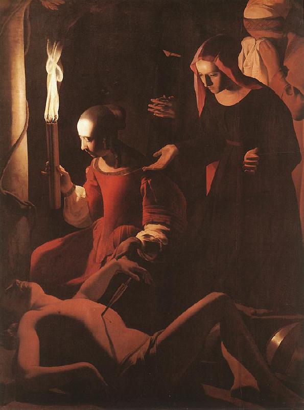 LA TOUR, Georges de The Dream of St Joseph sf oil painting image